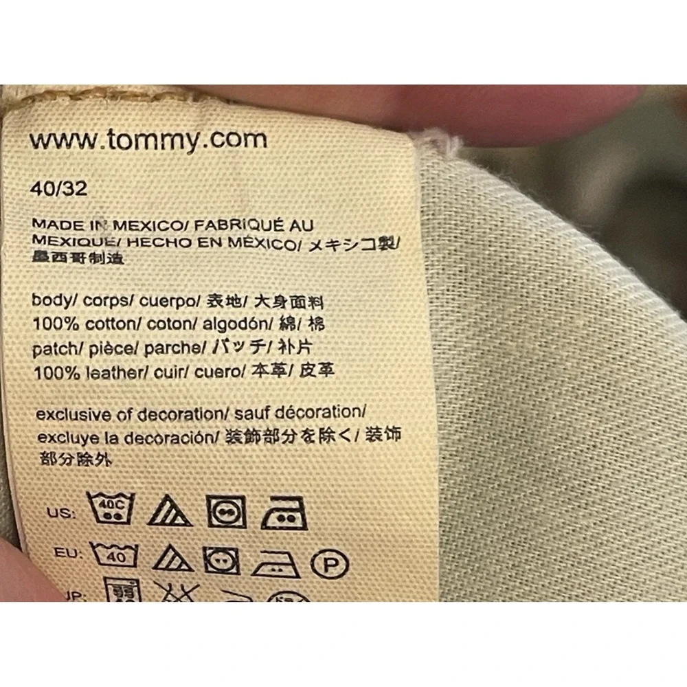 Tommy Hilfiger Jeans Mens 40x32 Blue Medium Wash Cotton Straight Fit‎ Denim